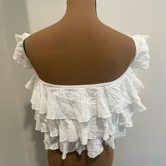 NWT Zara cropped linen shirt - Picture 4 of 9